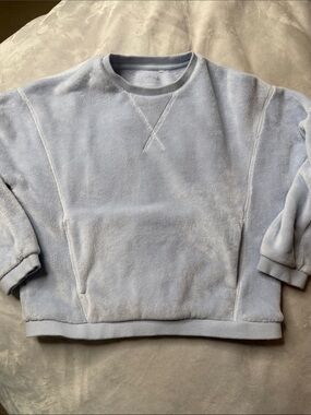 Athleta Cozy Crewneck Sweatshirt - Light Blue